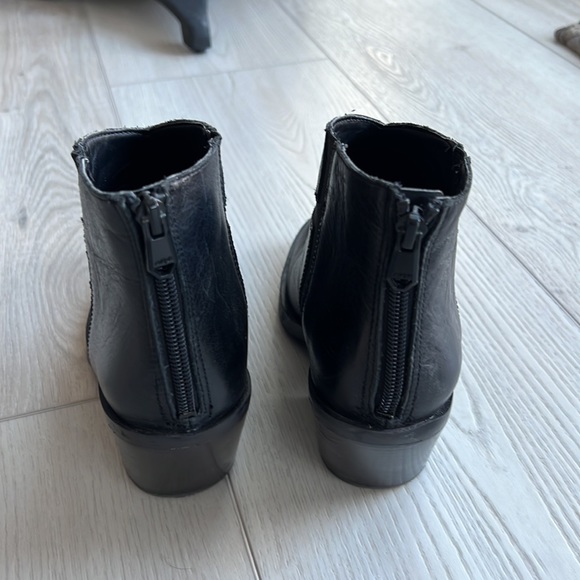 EUC Black Genuine Leather Naya booties. Worn once. - Picture 5 of 7
